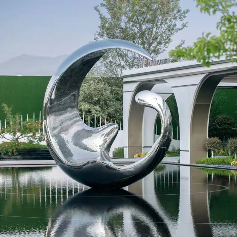 不锈钢水景城市景观广场雕塑 不锈钢水景城市景观广场雕塑