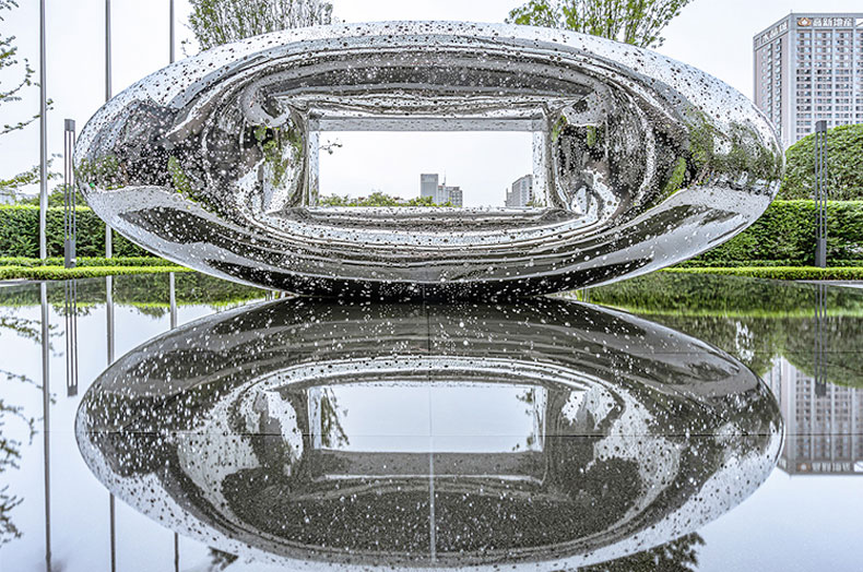 不锈钢售楼处城市景观广场艺术雕塑 不锈钢售楼处城市景观广场艺术雕塑