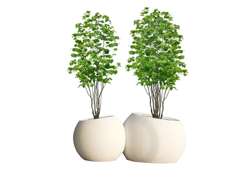 玻璃钢户外圆形花盆绿植种植盆 玻璃钢户外圆形花盆绿植种植盆