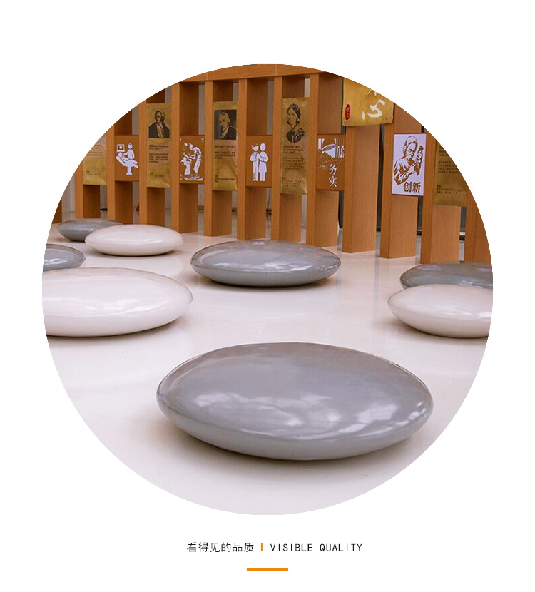 玻璃钢黑色鹅卵石坐凳创意景观美陈户外休息椅定制 玻璃钢黑色鹅卵石坐凳创意景观美陈户外休息椅定制