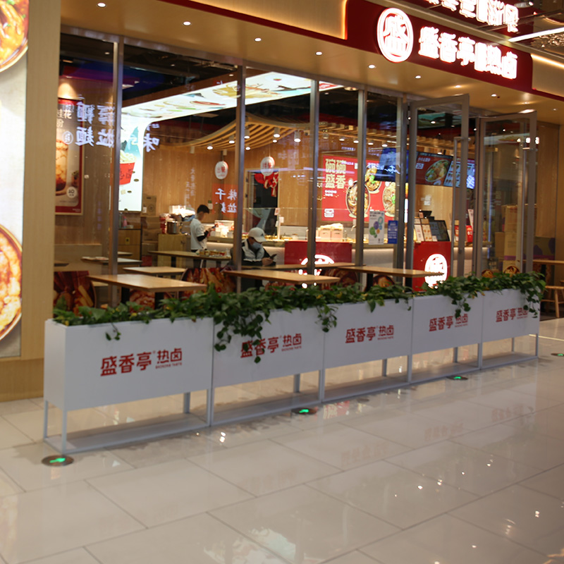 不锈钢长方形花箱街区广场景观市政艺术花盆 不锈钢长方形花箱街区广场景观市政艺术花盆