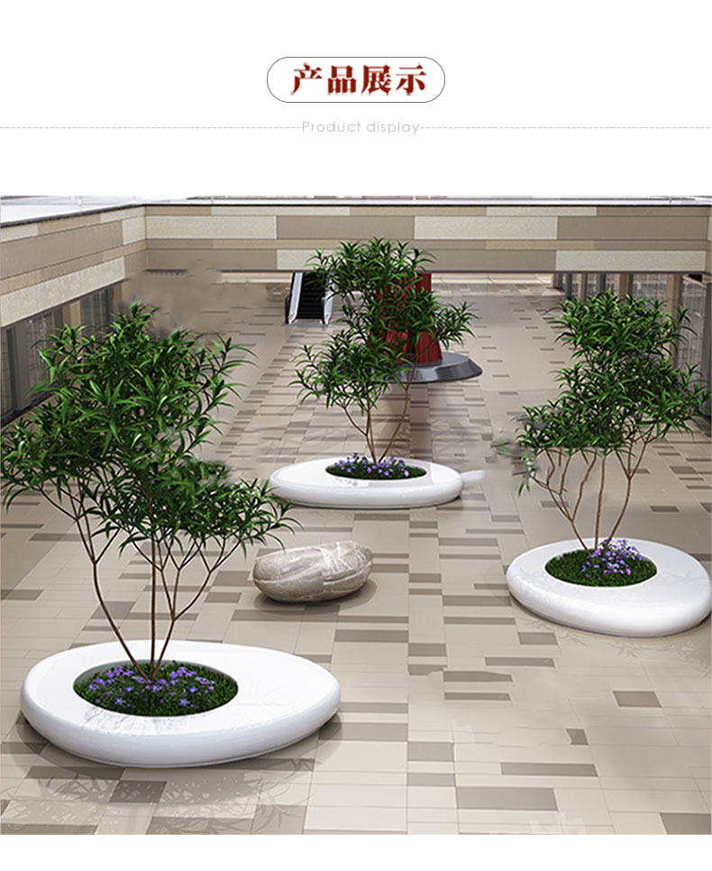 白色玻璃钢GRC树池坐凳户外景观异形座椅 白色玻璃钢GRC树池坐凳户外景观异形座椅