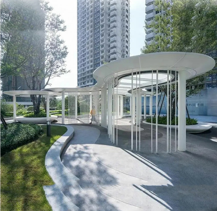 户外异形不锈钢廊架金属景观广场售楼处雕塑摆件 户外异形不锈钢廊架金属景观广场售楼处雕塑摆件