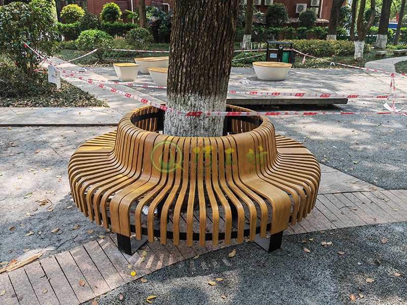 户外不锈钢铁艺树池坐凳商场夹板木靠背艺术休闲座椅 户外不锈钢铁艺树池坐凳商场夹板木靠背艺术休闲座椅