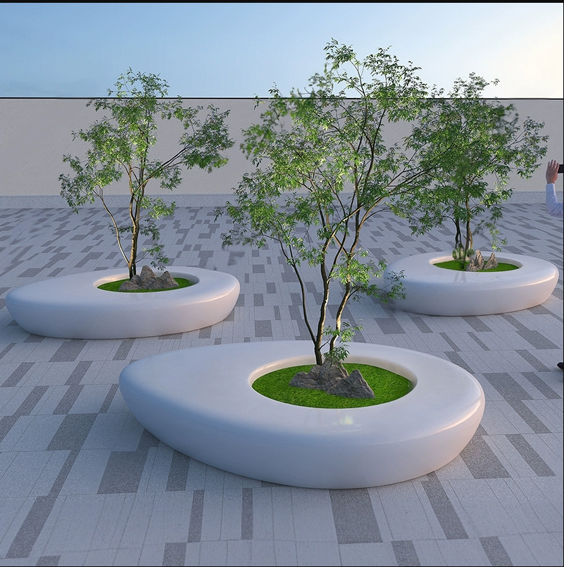 GRC树池花坛坐凳玻璃钢景观异形种植池 GRC树池花坛坐凳玻璃钢景观异形种植池