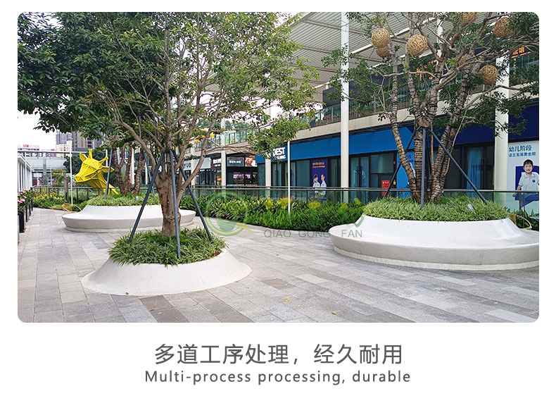 户外圆形玻璃钢树池坐凳景观公园广场花坛坐凳 户外圆形玻璃钢树池坐凳景观公园广场花坛坐凳