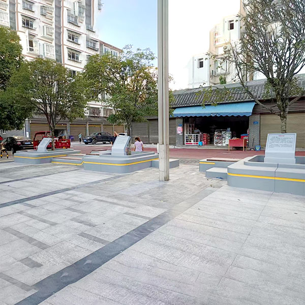 GRC混凝土树池坐凳UHPC泰科石水磨石座椅 GRC混凝土树池坐凳UHPC泰科石水磨石座椅