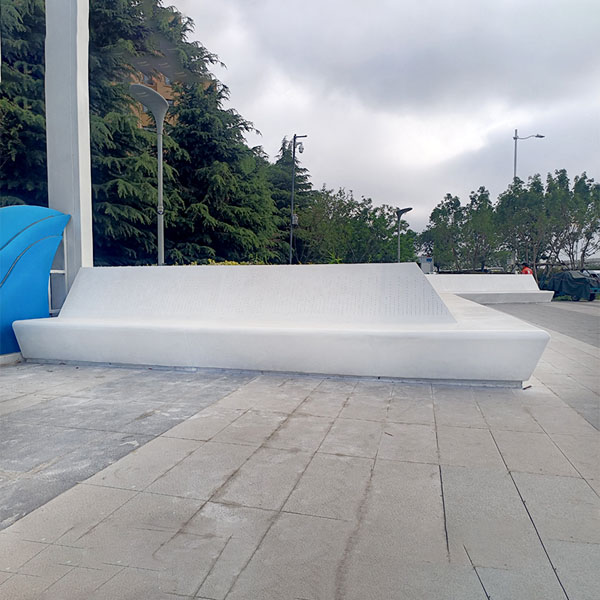 GRC混凝土泰科石树池坐凳UHPC景观座椅 GRC混凝土泰科石树池坐凳UHPC景观座椅