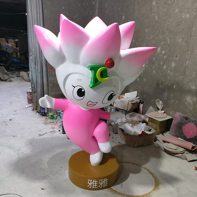 玻璃钢卡通雕塑学校公仔幼儿园玩偶小品 玻璃钢卡通雕塑学校公仔幼儿园玩偶小品