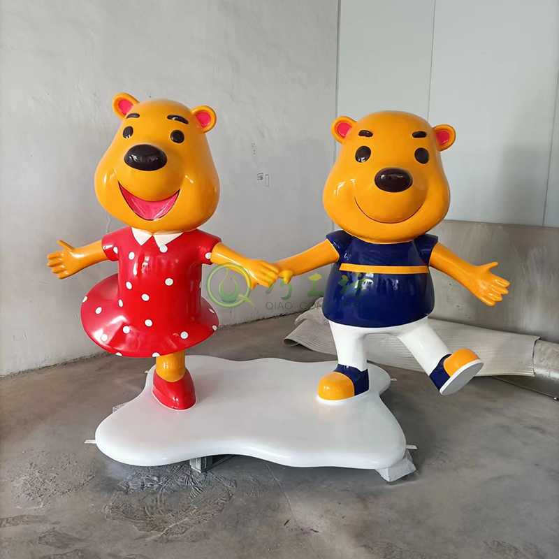 玻璃钢卡通雕塑公仔形象小品摆件 玻璃钢卡通雕塑公仔形象小品摆件