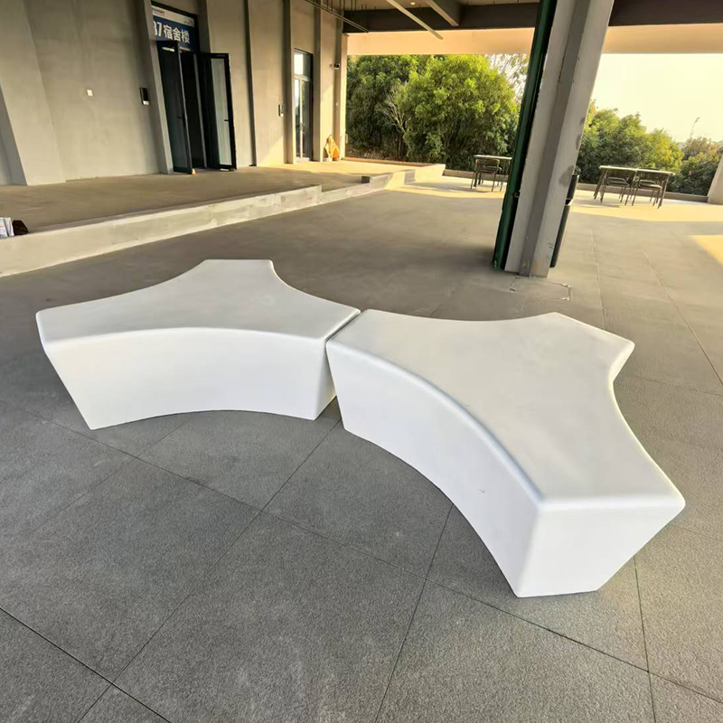 GRC混凝土异形坐凳UHPC景观座椅 GRC混凝土异形坐凳UHPC景观座椅
