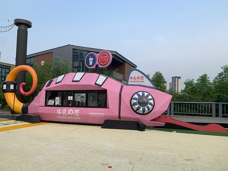 不锈钢网红街景餐车艺术造型摆摊车 不锈钢网红街景餐车艺术造型摆摊车