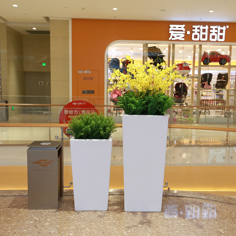 不锈钢长方形花箱金属铁艺户外景观花盆 不锈钢长方形花箱金属铁艺户外景观花盆
